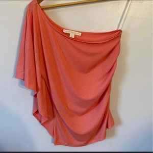 Boston Proper one shoulder sparkly top